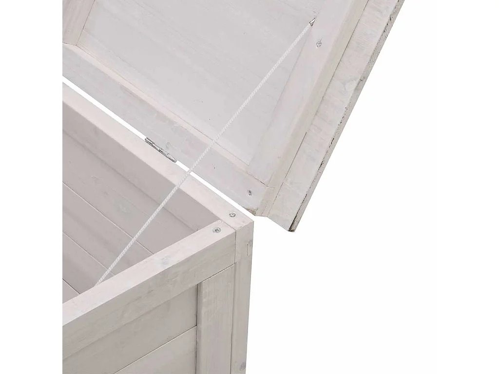 Tuinbox 50x49x56,5 cm massief vurenhout wit