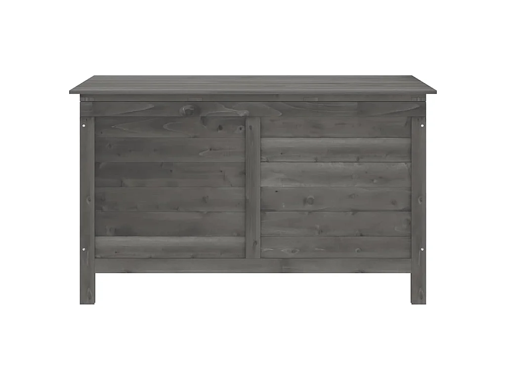 Boîte de rangement de jardin anthracite bois massif de sapin