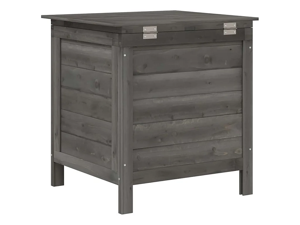 Tuinbox 50x49x56,5 cm massief vurenhout antracietkleurig
