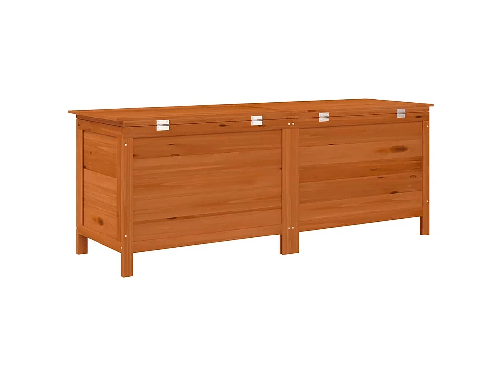 Contenitore Giardino Marrone 150x50x56,5cm Legno Massello Abete