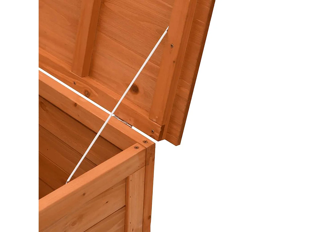 Contenitore Giardino Marrone 150x50x56,5cm Legno Massello Abete