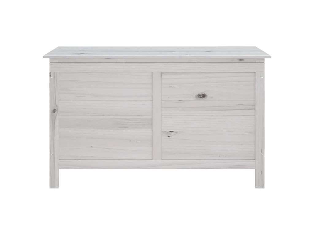 Tuinbox 99x49,5x58,5 cm massief vurenhout wit
