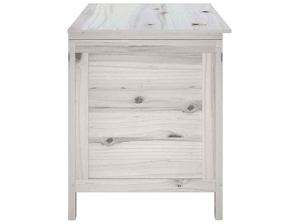 Tuinbox 99x49,5x58,5 cm massief vurenhout wit