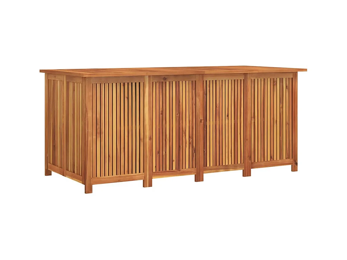 Boîte de rangement de jardin 175x80x75 cm bois massif d'acacia