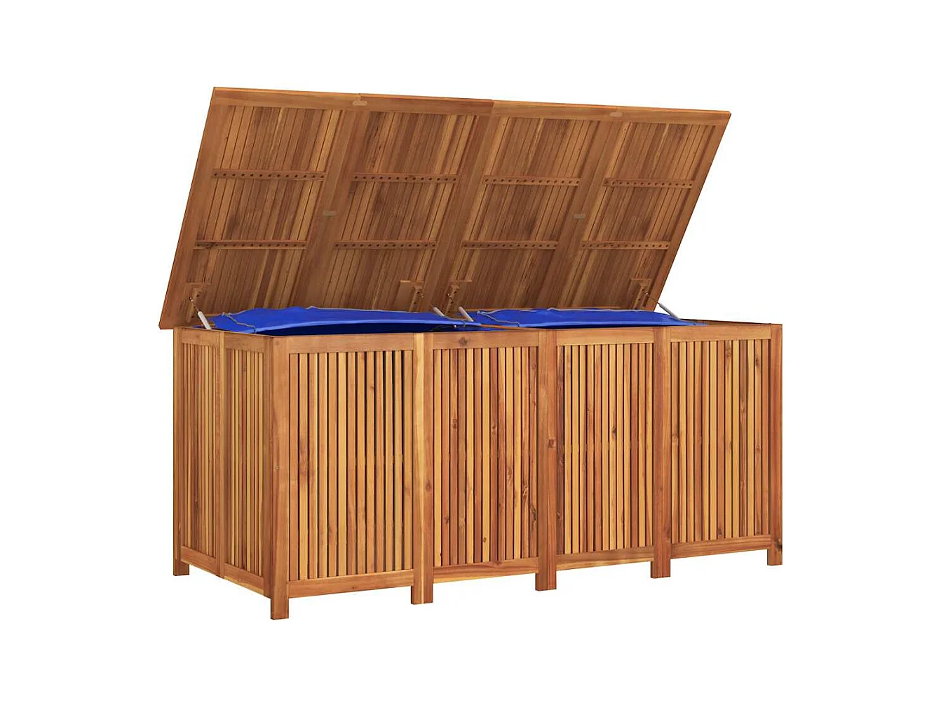 Boîte de rangement de jardin 175x80x75 cm bois massif d'acacia