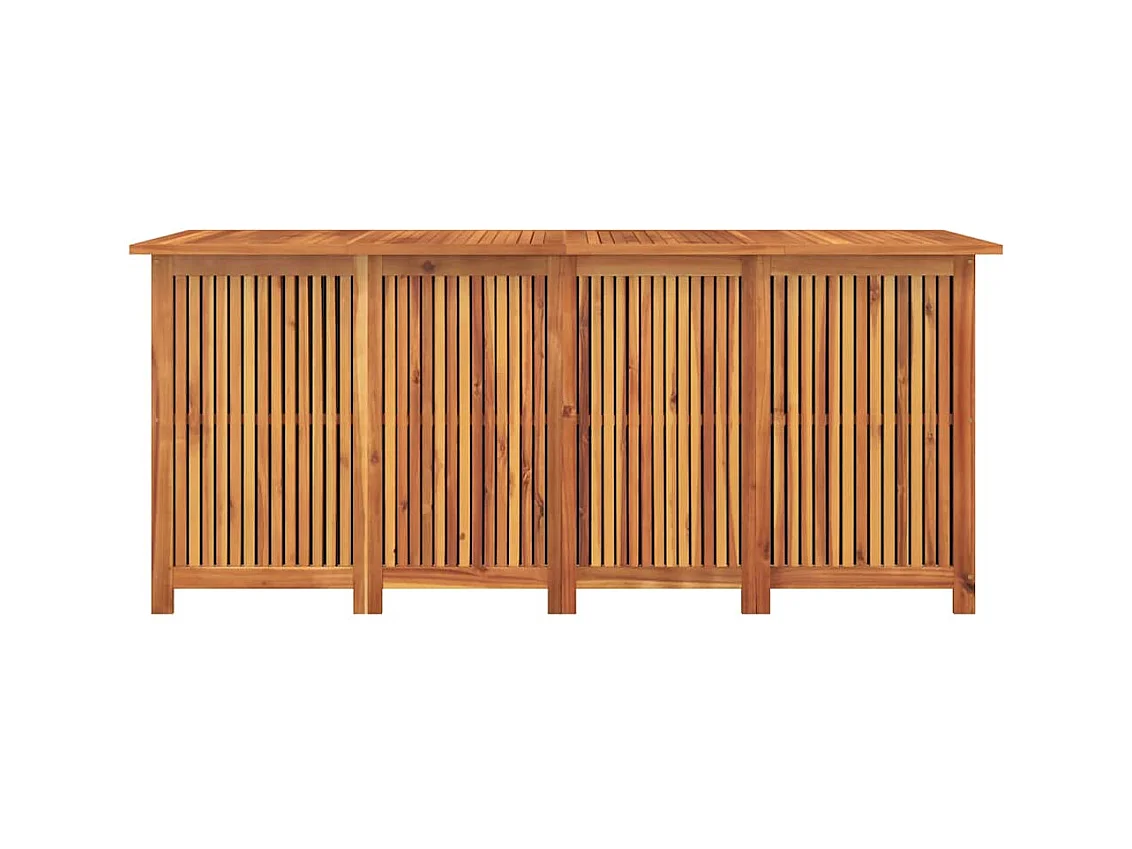 Boîte de rangement de jardin 175x80x75 cm bois massif d'acacia