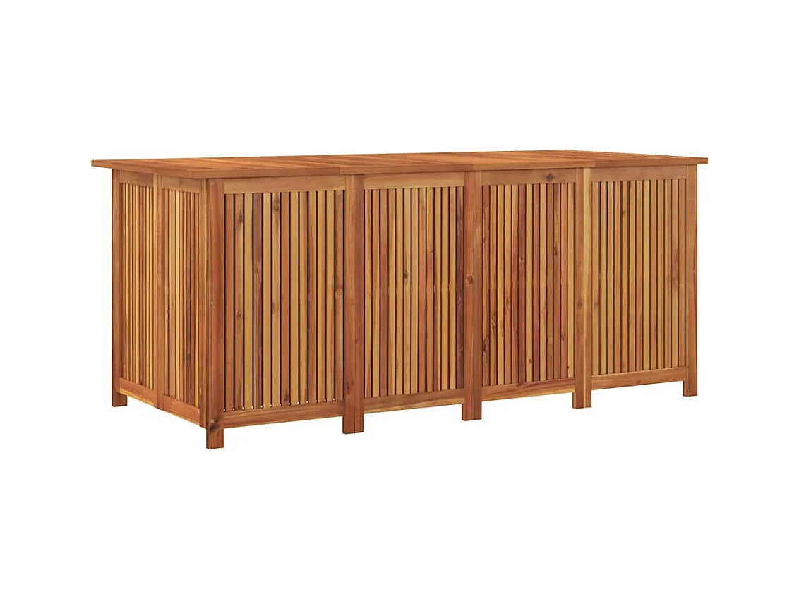 Boîte de rangement de jardin 175x80x75 cm bois massif d'acacia