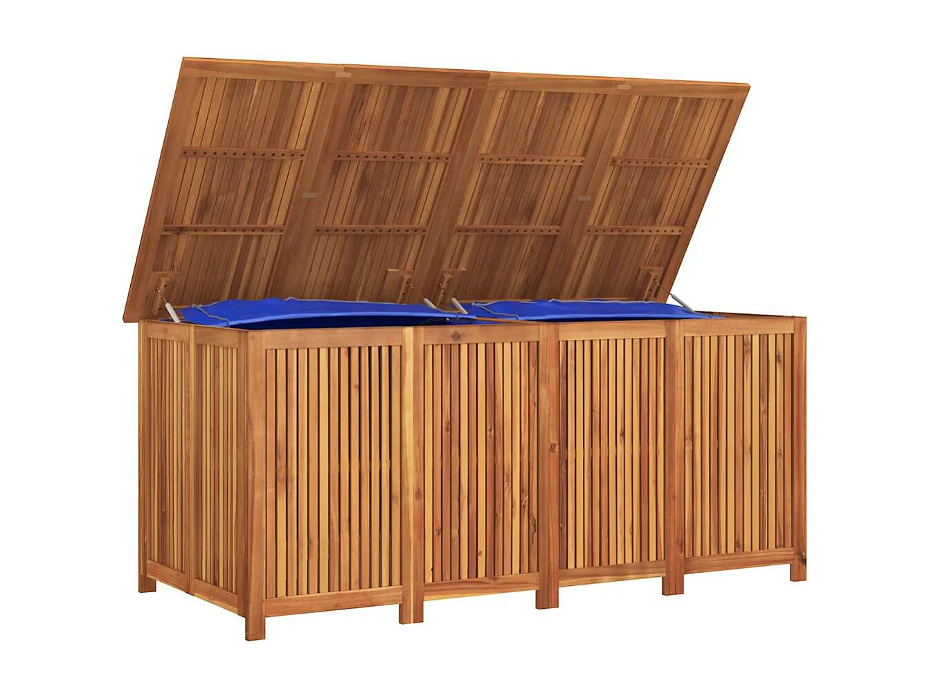 Boîte de rangement de jardin 175x80x75 cm bois massif d'acacia
