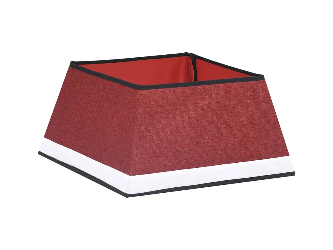 Jupe de sapin de Noël Rouge et blanc 48x48x25 cm