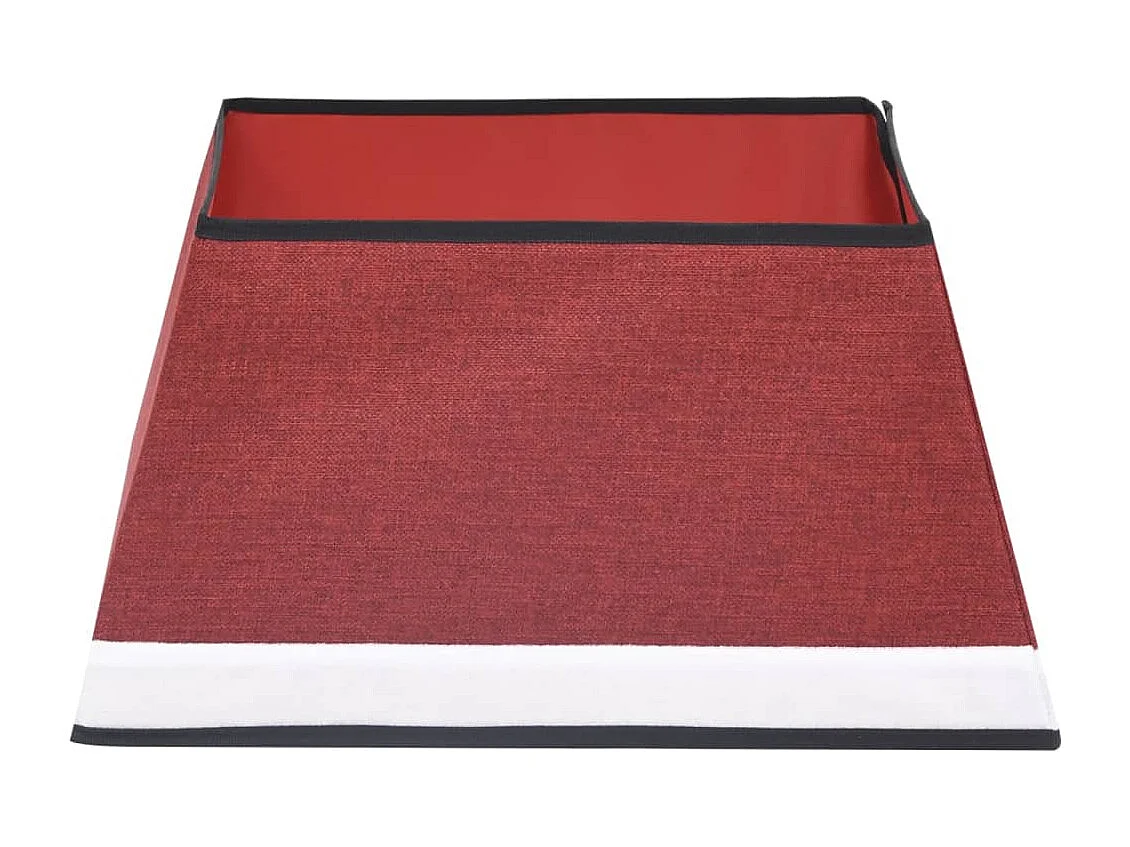 Jupe de sapin de Noël Rouge et blanc 48x48x25 cm