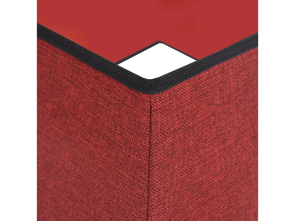 Jupe de sapin de Noël Rouge et blanc 48x48x25 cm