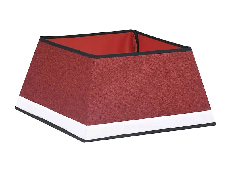 Kerstboomrok 48x48x25 cm rood en wit