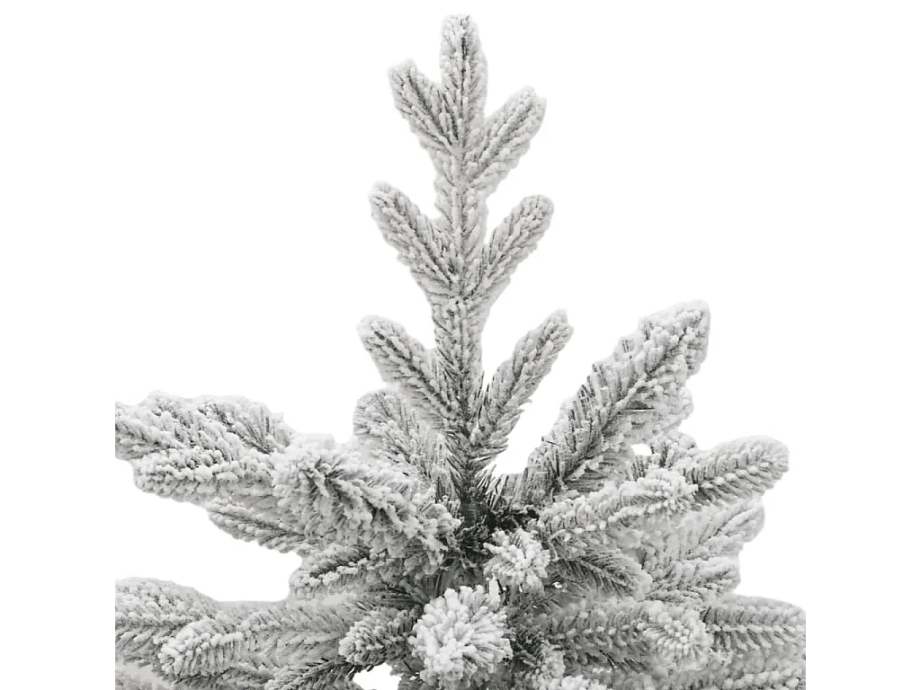 Sapin de Noël artificiel à charnières avec neige floquée 150 cm