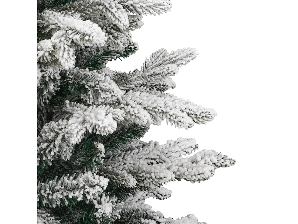 Sapin de Noël artificiel à charnières avec neige floquée 150 cm
