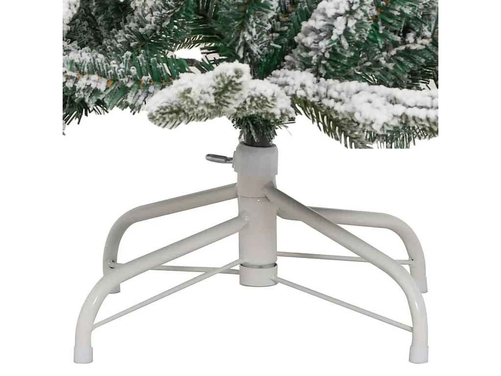 Sapin de Noël artificiel à charnières avec neige floquée 150 cm