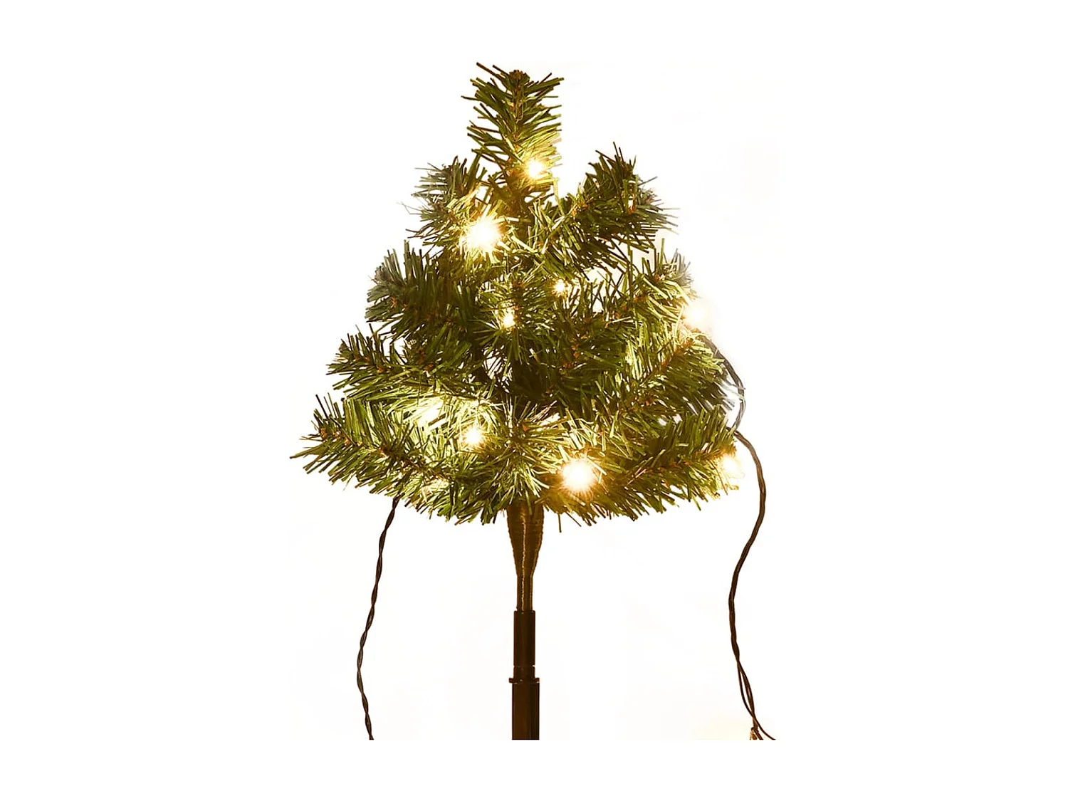 Wegbeleuchtung Weihnachtsbäume 6 Stk. Warmweiße LEDs 45 cm PVC