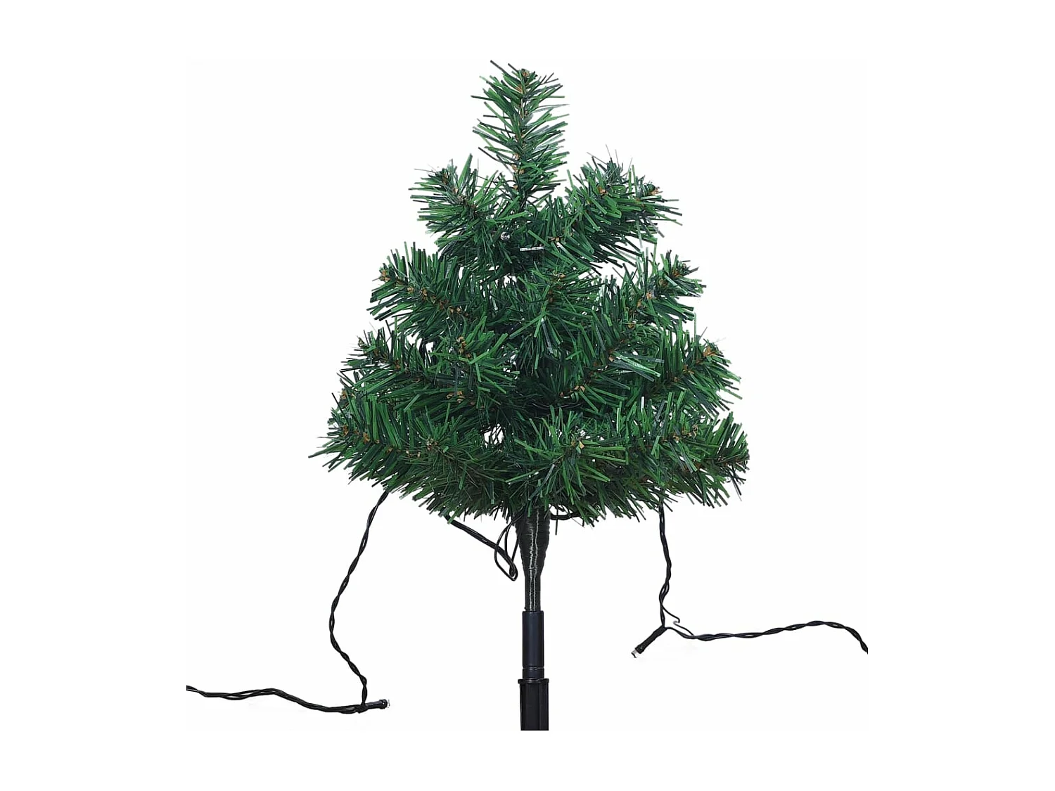 Wegbeleuchtung Weihnachtsbäume 6 Stk. Warmweiße LEDs 45 cm PVC