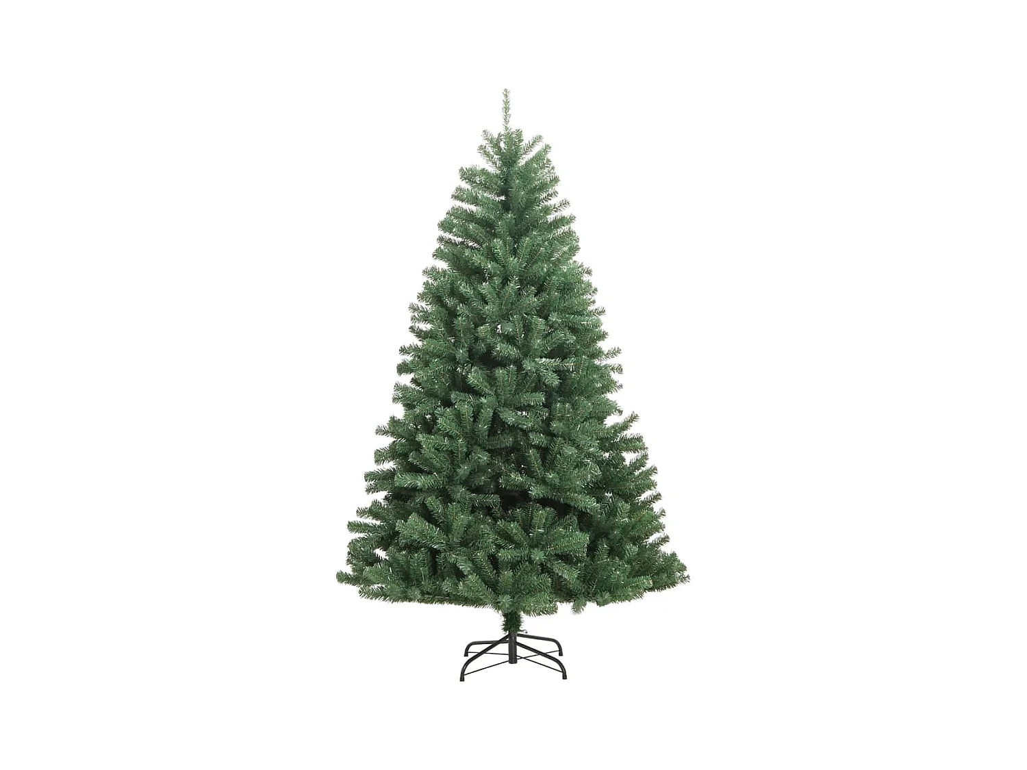 Kunstkerstboom met scharnieren en standaard 270 cm groen