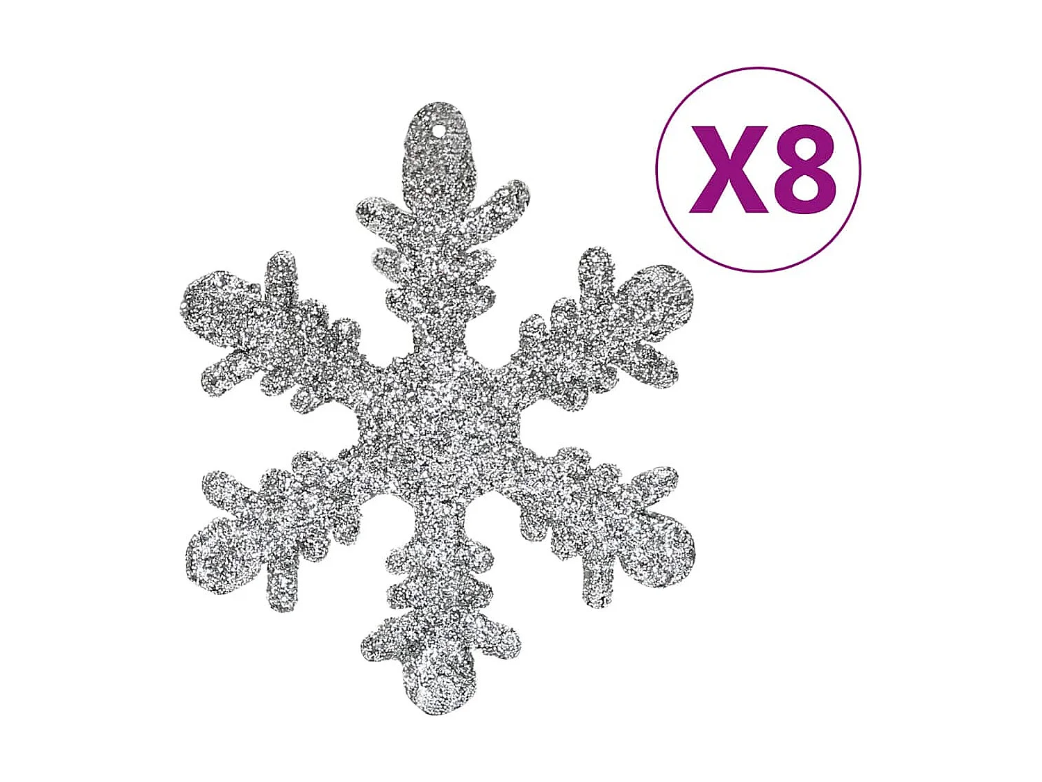 111-tlg. Weihnachtskugel-Set Silbern Polystyrol