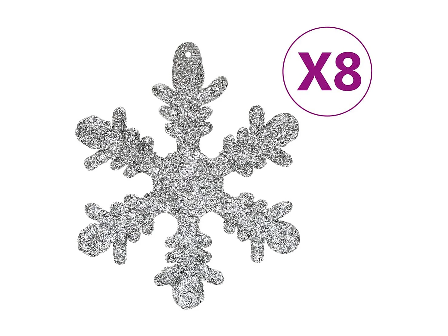 111-tlg. Weihnachtskugel-Set Silbern Polystyrol