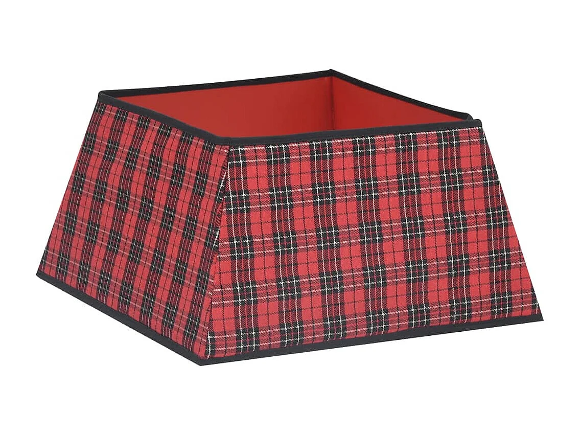 Jupe de sapin de Noël Rouge et noir 48x48x25 cm