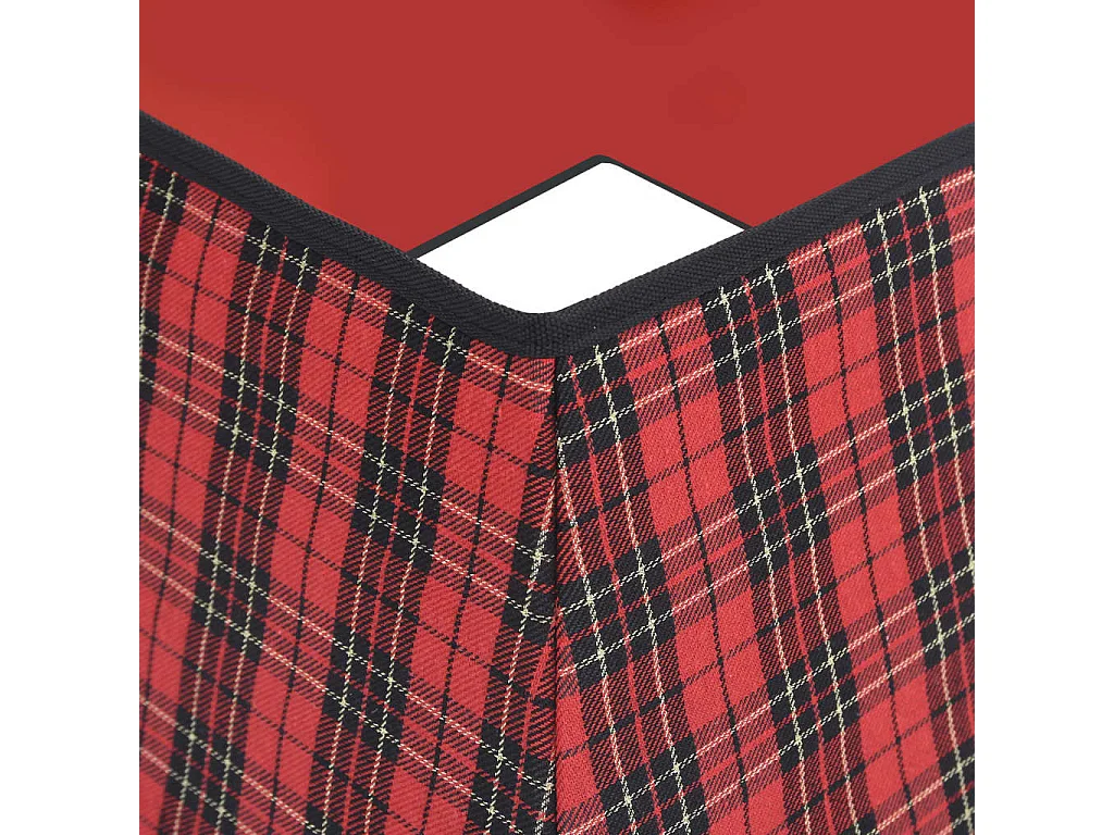 Saia para árvore de Natal 48x48x25 cm vermelho e preto