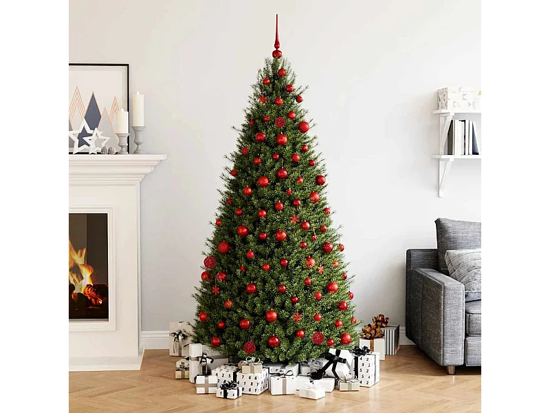 Juego de bolas de Navidad 111 pzas poliestireno rojo