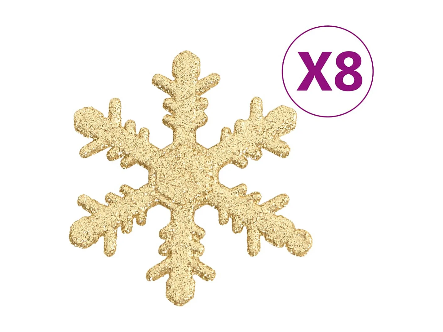 Ensemble de boules de Noël 111 pièces doré polystyrène