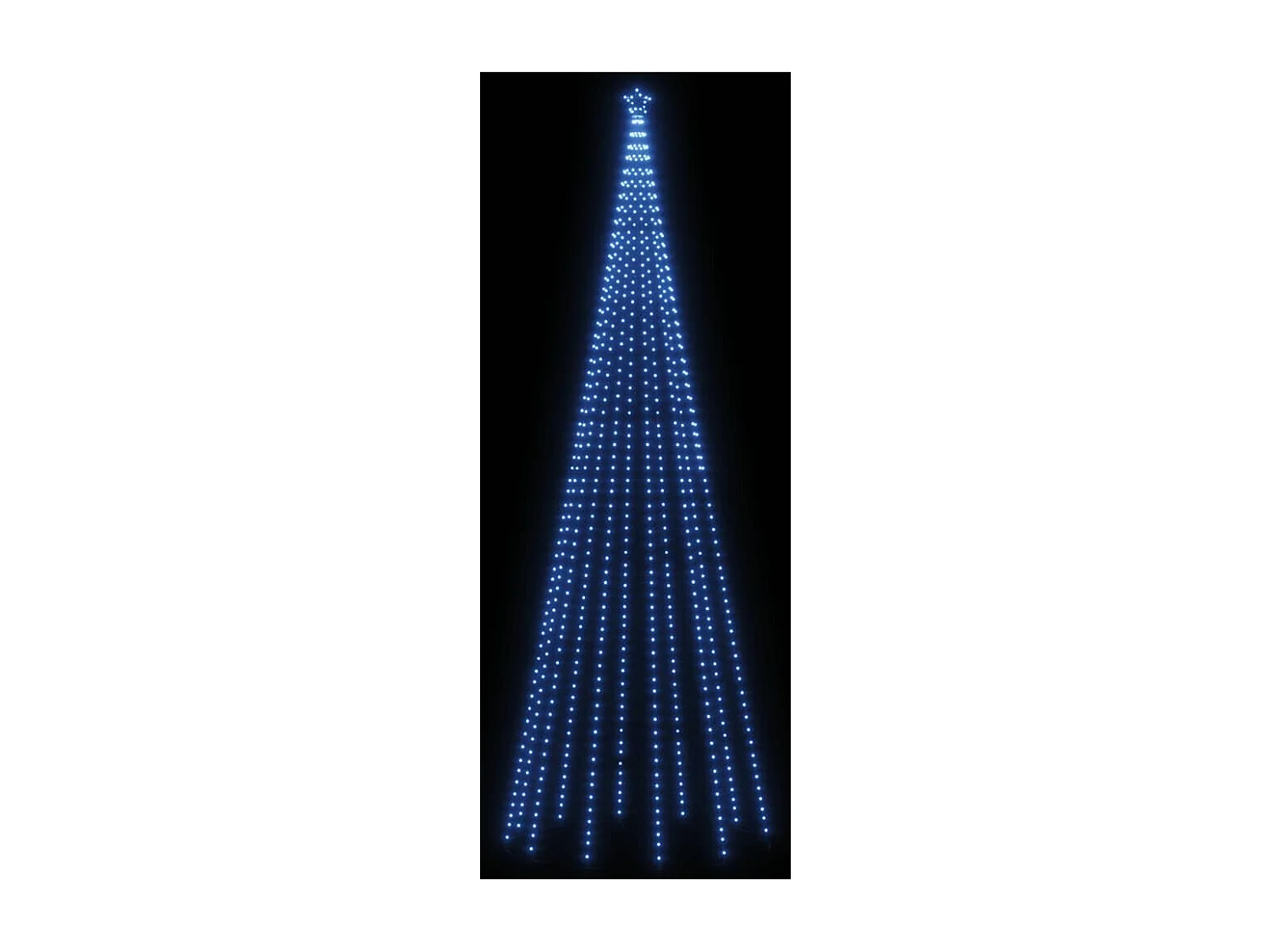 LED-Weihnachtsbaum Kegelform Blau 732 LEDs 160x500 cm