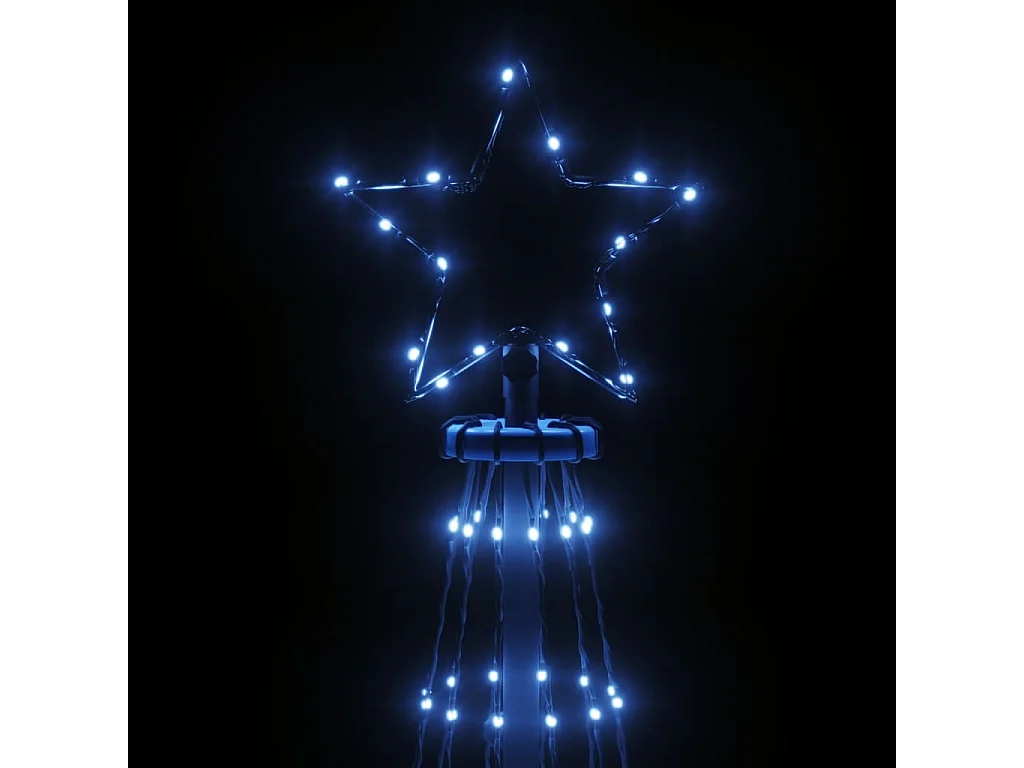 LED-Weihnachtsbaum Kegelform Blau 732 LEDs 160x500 cm
