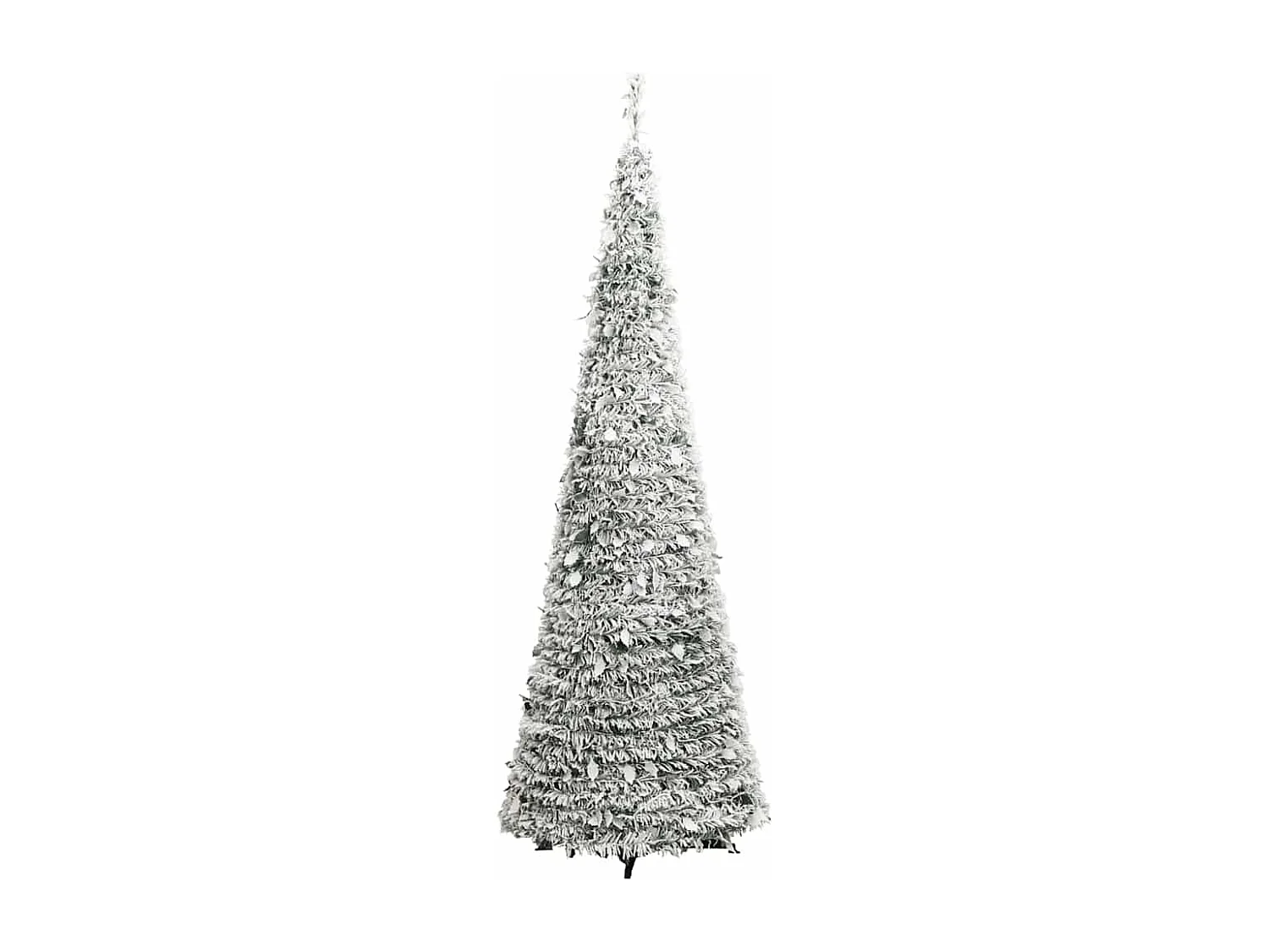 Sapin de Noël artificiel escamotable neige floquée 50 LED 120cm