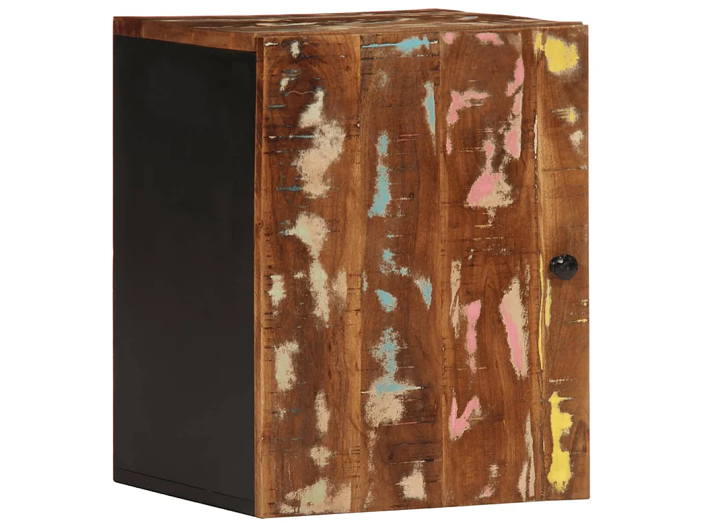 Armário parede p/ casa banho 38x33x48 madeira recuperada maciça