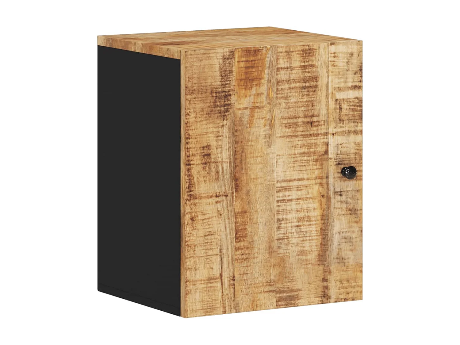 Armoire de salle de bain murale 38x33x48cm bois massif manguier