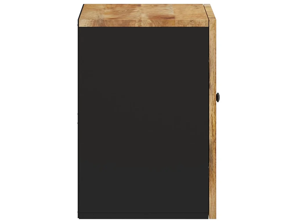 Armoire de salle de bain murale 38x33x48cm bois massif manguier