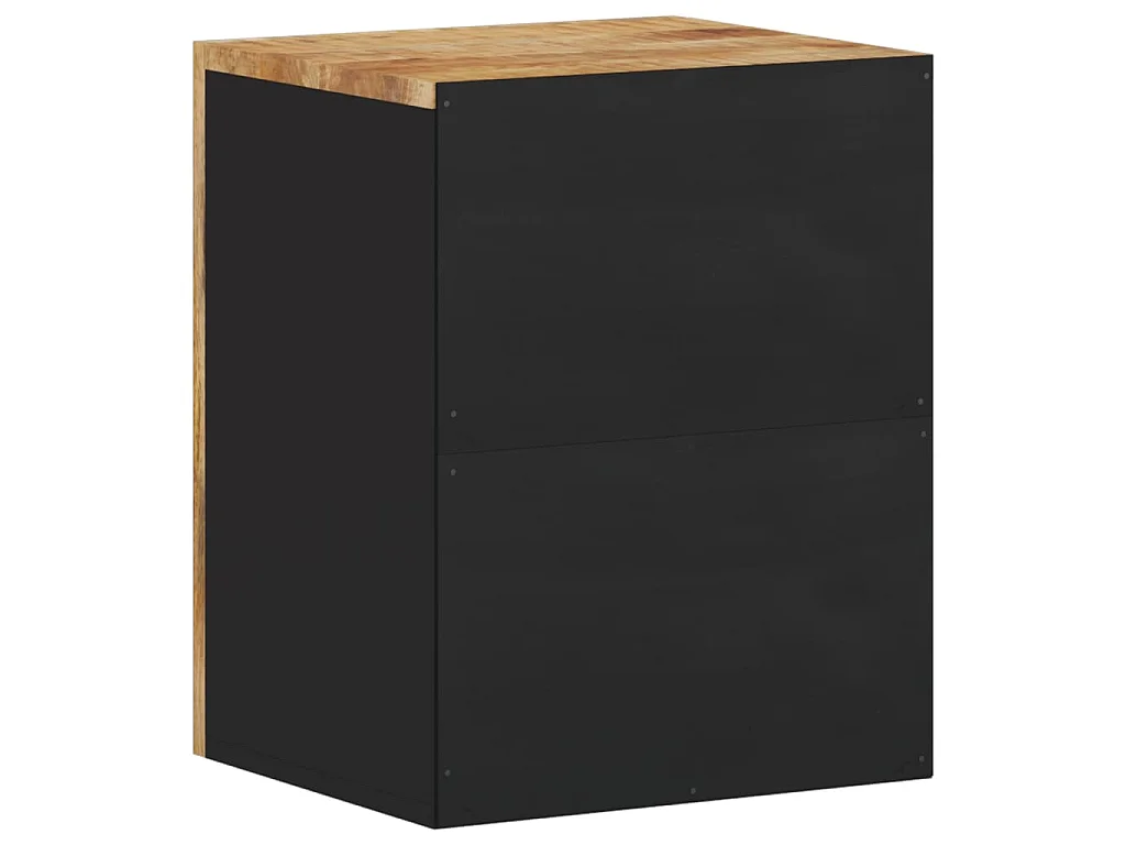 Armoire de salle de bain murale 38x33x48cm bois massif manguier