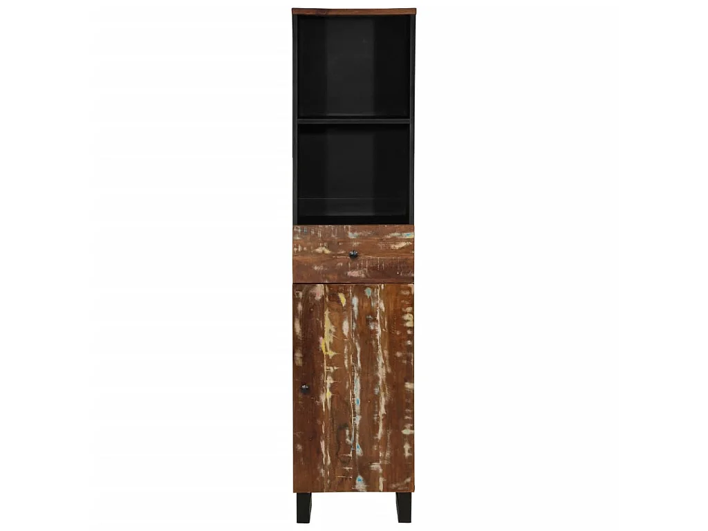 Mobile da Bagno 38x33x160 cm in Legno Massello di Recupero