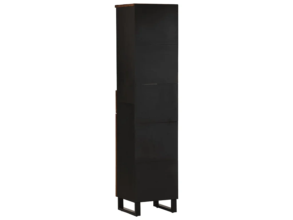 Mobile da Bagno 38x33x160 cm in Legno Massello di Recupero