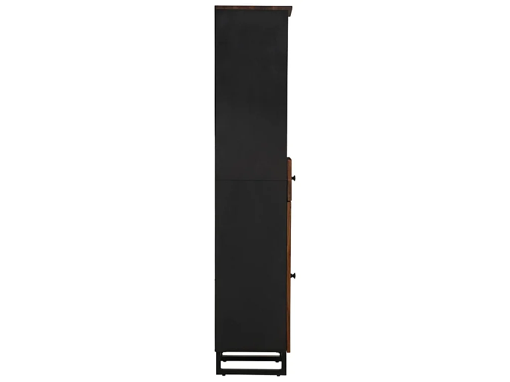 Badschrank 38x33x160 cm Altholz Massivholz