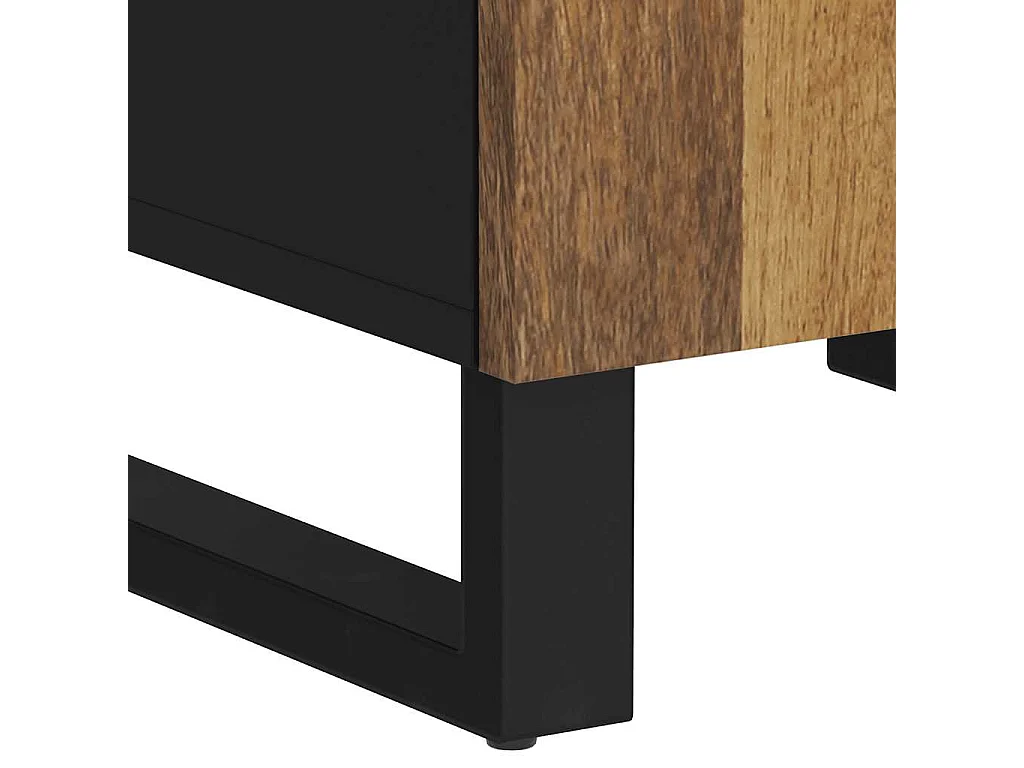 Badschrank 38x33x58 cm Massivholz Mango