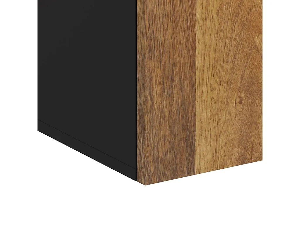 Bad-Wandschrank 38x33x48 cm Massivholz Mango