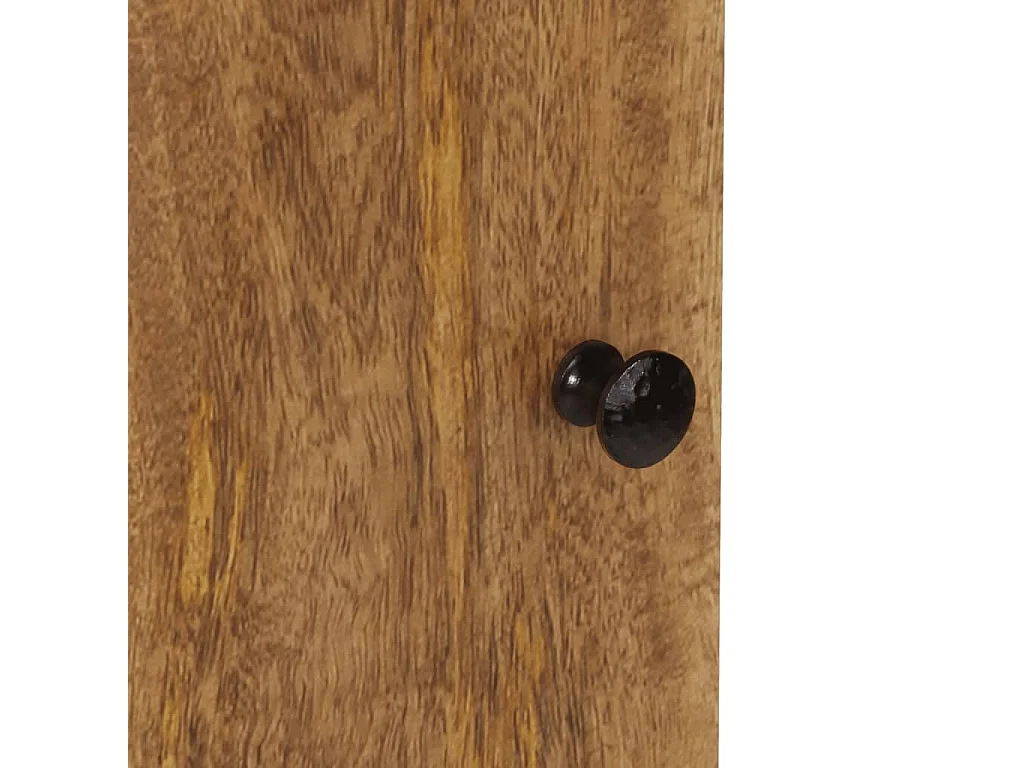 Armoire de salle de bain murale 38x33x48cm bois massif manguier