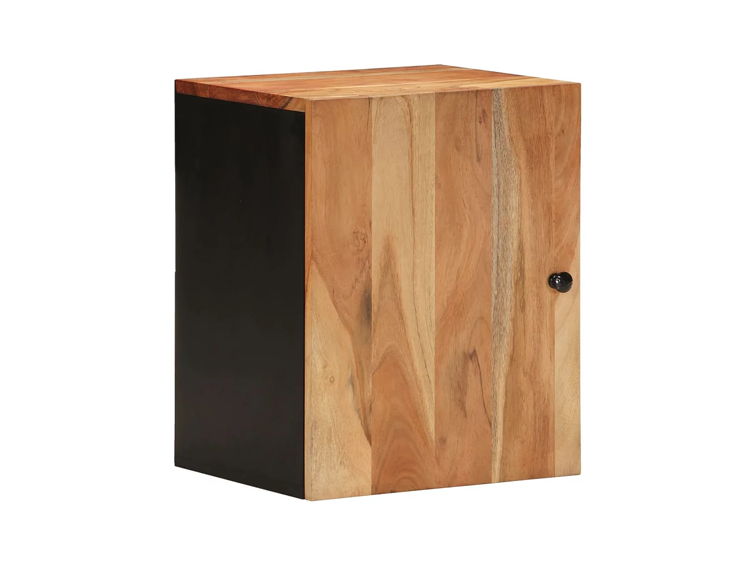 Armoire de salle de bain murale 38x33x48cm bois massif d'acacia