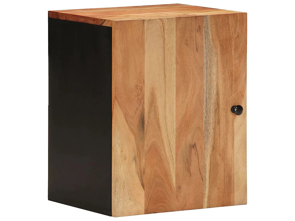 Badkamerwandkast 38x33x48 cm massief acaciahout