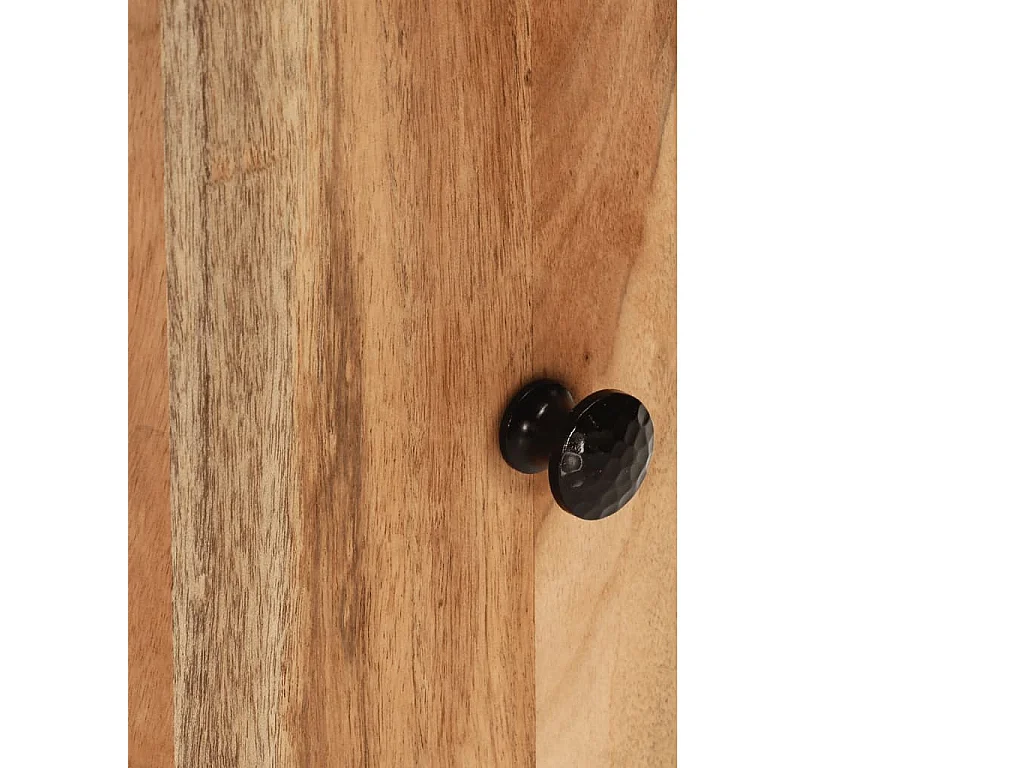 Mobile da Bagno a Parete 38x33x48cm in Legno Massello di Acacia