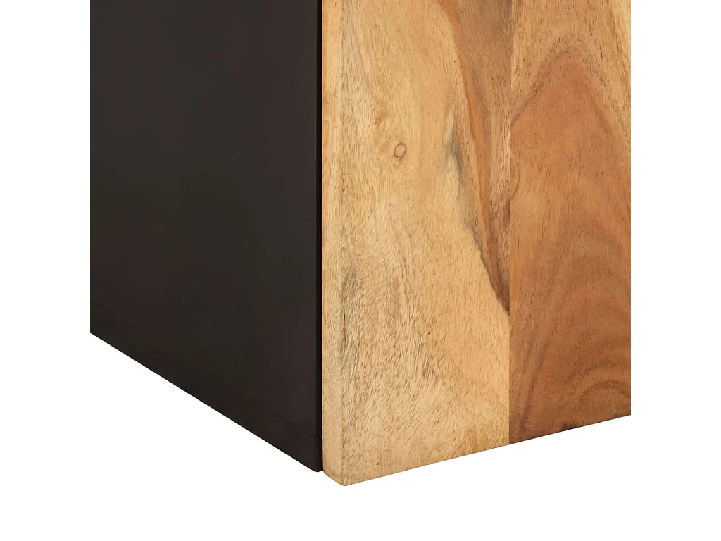 Mobile da Bagno a Parete 38x33x48cm in Legno Massello di Acacia