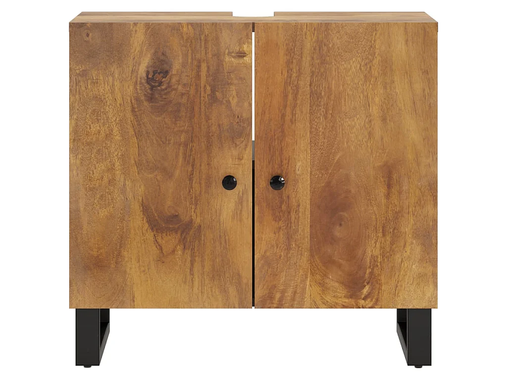 Móvel de lavatório 62x33x58 cm mangueira maciça e derivados