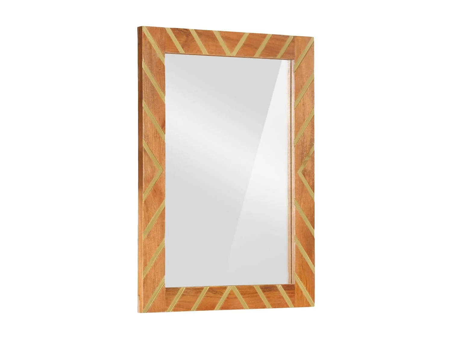 2-tlg. Badschrank-Set Braun und Schwarz Massivholz Mango