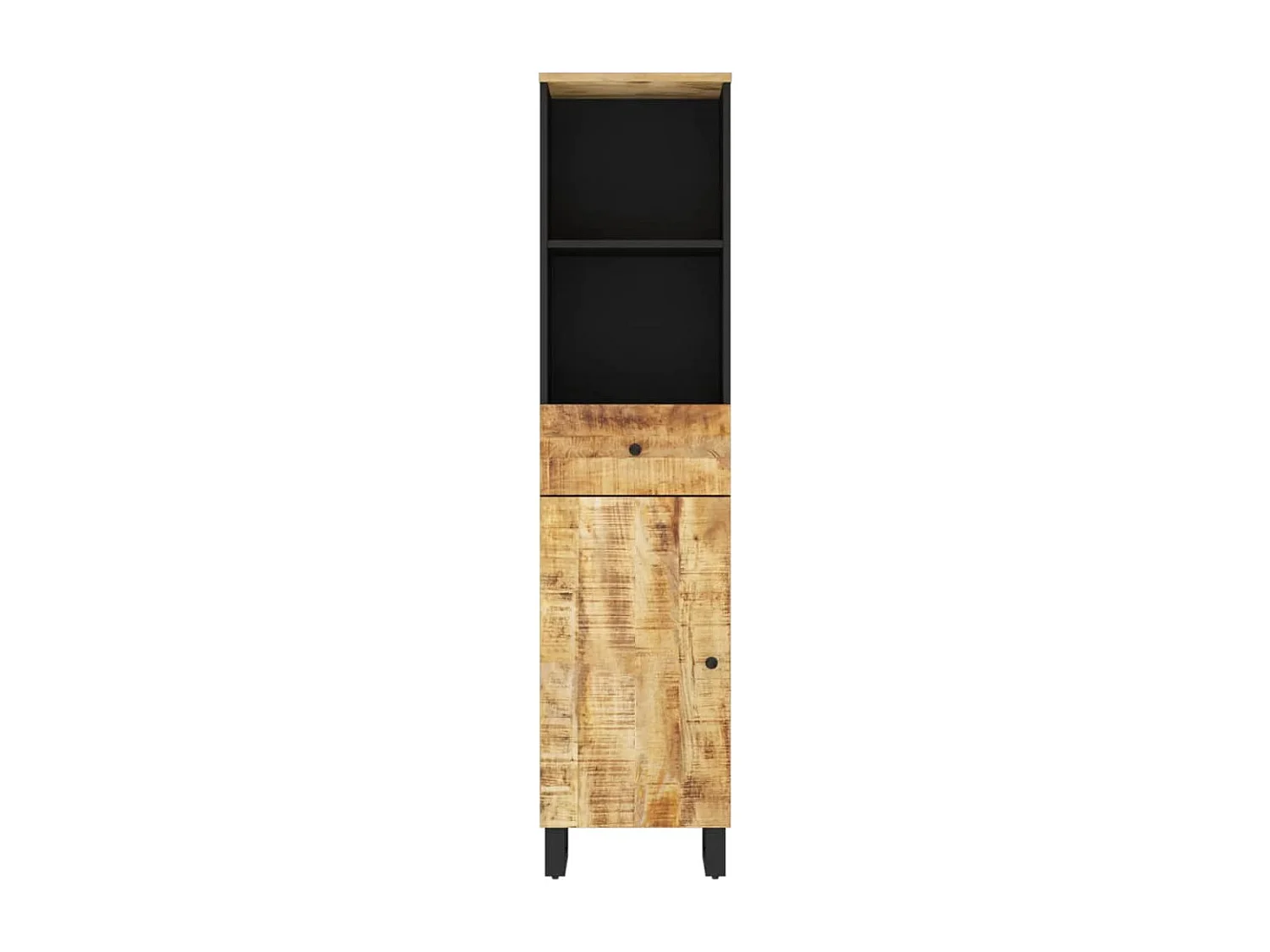 Mueble de baño madera maciza de mango 38x33x160 cm