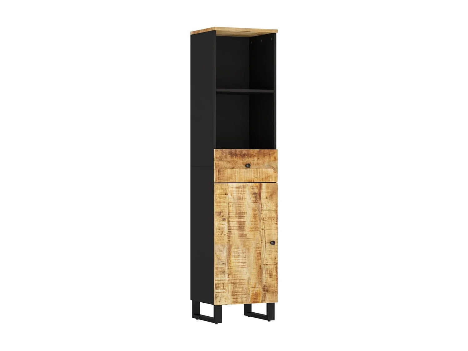 Mobile da Bagno 38x33x160 cm in Legno Massello di Mango