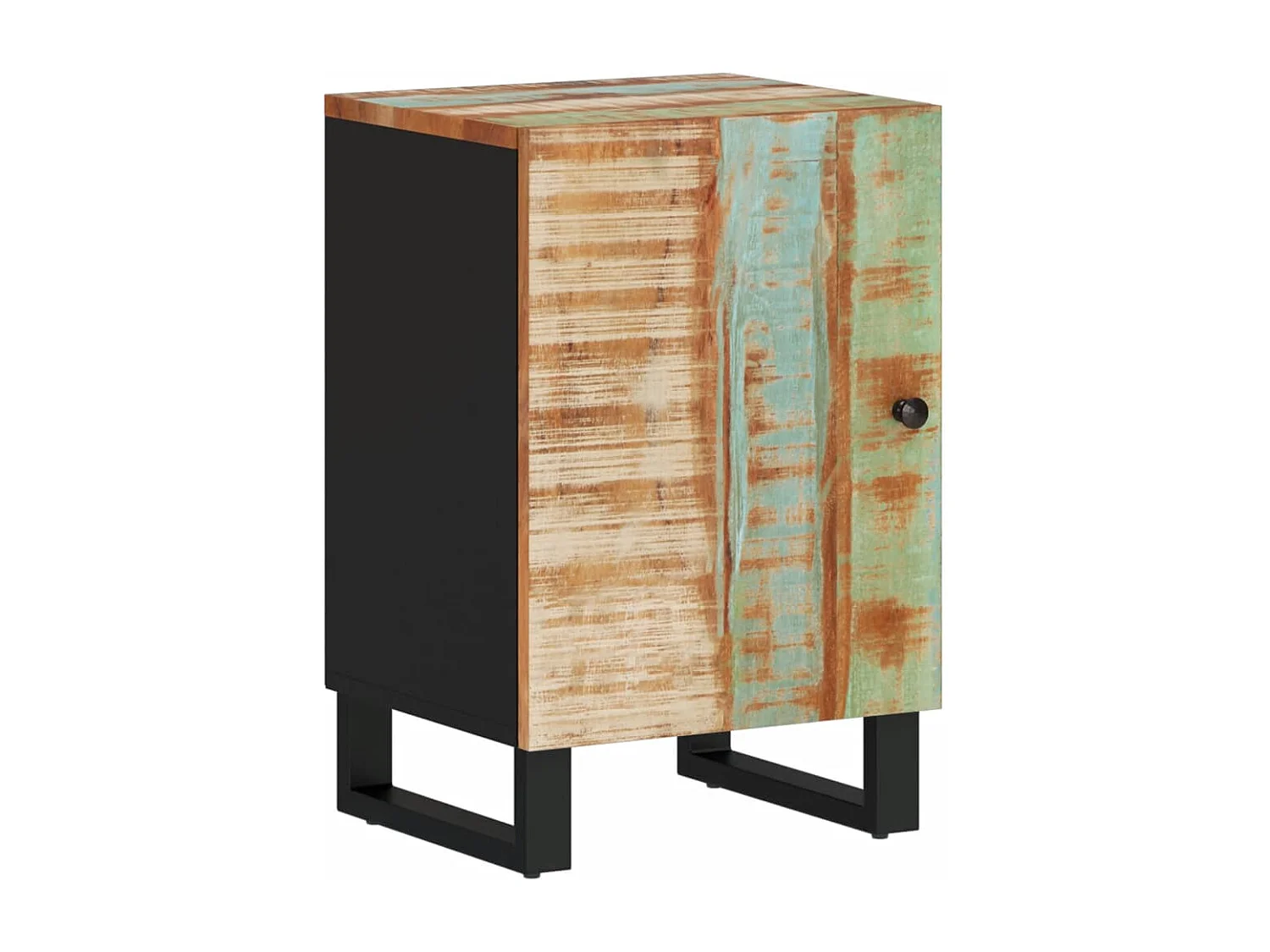 Armoire de salle de bain 38x33x58cm bois massif de récupération